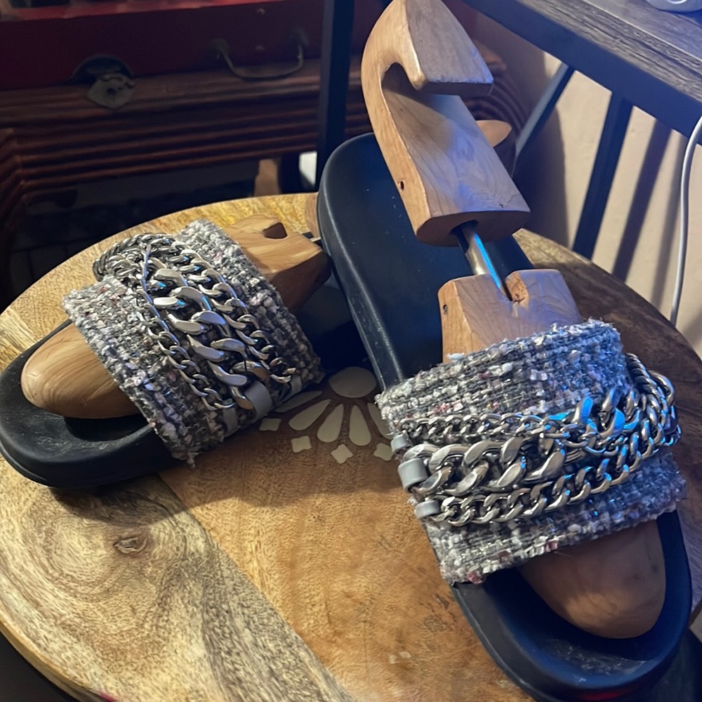 Gray slip on